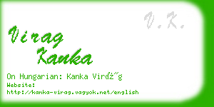 virag kanka business card
